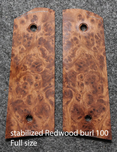 stabilized Redwood burl 100, $185 base price