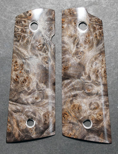 Stabilized Maple burl, full size, magwell bottom  SOLD