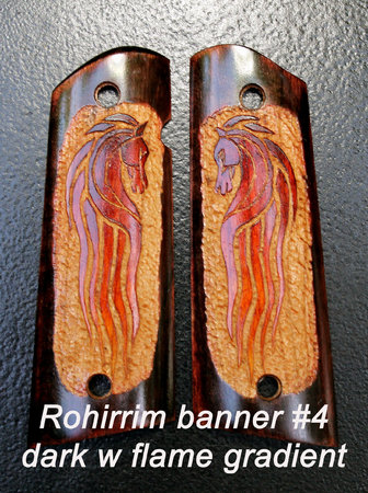 Rohirrim banner #4, dark surround with flame gradient horse\\n\\n1/19/2016 8:56 PM