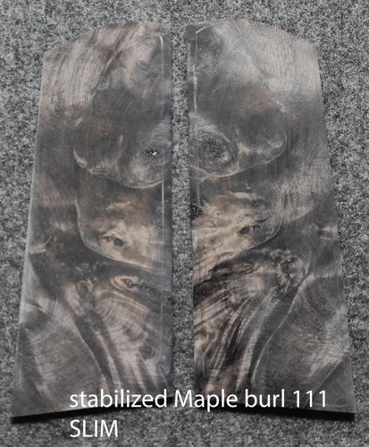 stabilized Maple burl 111, SLIM, $165 base price