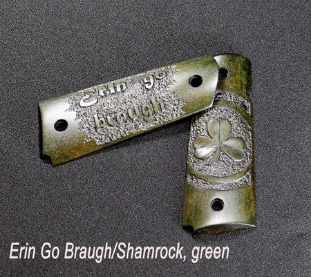 "Erin Go Braugh" and Shamrock relief carvings, green dye\\n\\n01/19/2016 9:32 PM